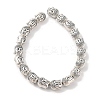Tibetan Style Buddha Head Alloy Bead Strands TIBEB-O007-23-LF-2