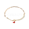 Glass Pearl Beaded Necklaces X1-NJEW-TA00004-1