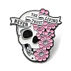 Halloween Flower Alloy Enamel Pin JEWB-B006-03D-1