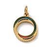 304 Stainless Steel Enamel Pendants STAS-Z189-06G-1