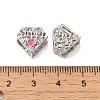 Mother's Day Rack Plating Alloy Enamel European Beads PALLOY-S189-52P-2