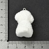 Flocking Resin Pendants RESI-K203-14A-4