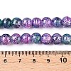 Drawbench Crackle Glass Beads Strands X-GLAA-N006-8mm-05-4