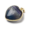 Natural Fluorite Pendants G-B149-10G-08-2