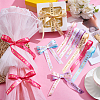6 Rolls 6 Colors Gold Stamping Happy Mother's Day Polyester Printed Ribbons OCOR-PH0004-40-5