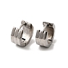 304 Stainless Steel Hoop Earrings EJEW-L302-01P-5