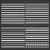4Bag 4 Styles PET Plastic Lace Decorative Stickers AJEW-SP0002-77-7