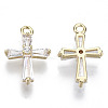 Brass Micro Pave Cubic Zirconia Pendants KK-R112-066-NF-2
