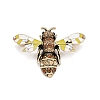 Bee Enamel Pin with Rhinestone LS-JEWB-A004-21AG-1