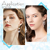 10 Pairs 5 Colors 304 Stainless Steel Hoop Earring Findings STAS-DC0011-06-6