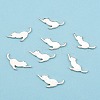 Alloy Kitten Cabochons LS-PALLOY-WH0072-73E-S-3