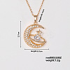 Elegant Fashion Copper Inlaid Zircon Star Moon Necklace Women's Jewelry RL5391-1-1