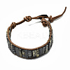 Cowhide Leather Cord Bracelets BJEW-R309-01A-13-1