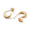 PVD Vacuum Plating 304 Stainless Steel Crescent Moon Stud Earrings for Women EJEW-F280-05A-G-2