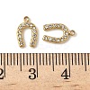 304 Stainless Steel Rhinestone Pendants Ion Plating(IP) STAS-V015-12G-3