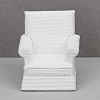 Wood & Fabric Armchair Sofa Miniature Ornaments PW-WG887AE-01-4