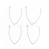 Tarnish Resistant 316 Stainless Steel Earrings Finding STAS-B025-02P-3