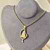 201 Stainless Steel Nossa Senhora Aparecida Virgin Pendant Box Chain Necklaces NJEW-H055-07G-1