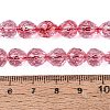 Crackle Transparent Glass Beads Strands GLAA-N068-04A-09-4