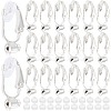 36Pcs Brass Clip-on Earring Converters Findings KK-SP0001-10S-1