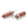 Synthetic Goldstone Pointed Pendants G-M378-01P-A33-3