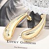 304 Stainless Steel Rhinestone Stud Earrings EJEW-M070-08G-4