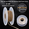2 Rolls Ion Plating(IP) 304 Stainless Steel Cable Chains CHS-BBC0001-05-2