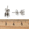 316 Surgical Stainless Steel Stud Earring Findings STAS-Z118-03P-02-3