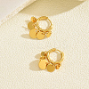Stainless Steel Flat Round Chandelier Earrings LS-JB5555-3
