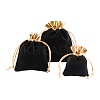 30Pcs 3 Style Rectangle Velvet Jewelry Bag TP-LS0001-03-1