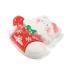 Animal Christmas Socking Theme Opaque Resin Decoden Cabochons RESI-S397-03D-2