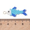 MIYUKI Glass Seed Bead Pendants PALLOY-MZ01319-01-3