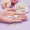 32Pcs 4 Style Alloy Enamel Pendants ENAM-BT0001-14-5