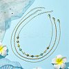 Brass Necklaces Sets for Women NJEW-JN04805-2