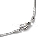 Non-Tarnish 304 Stainless Steel Flat Snake Chain Necklaces for Women LS-NJEW-D058-03P-3