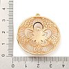 Rack Plating Brass Hollow Pendants KK-P244-08KCG-3