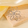 Adjustable 304 Stainless Steel Cuff Rings for Women LS-RJEW-B135-02P-1