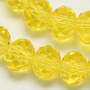 Handmade Imitate Austrian Crystal Faceted Rondelle Glass Beads X-G02YI084-1