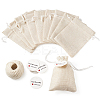 Burlap Packing Pouches Drawstring Bags ABAG-TA0001-14-1