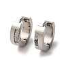 304 Stainless Steel Cubic Zirconia Hoop Earrings EJEW-D331-11P-2