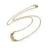 201 Stainless Steel Number 444 with Butterfly Wings Pendant Necklaces LS-NJEW-P332-01B-G-4