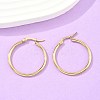 Ion Plating(IP) 304 Stainless Steel Hoop Earrings X-EJEW-N0016-11G-D-4