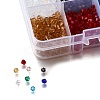 8 Colors Imitate Austrian Crystal Electroplate Bicone Glass Bead Strands GLAA-FP0001-32-5
