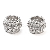 Brass Micro Pave Clear Cubic Zirconia Beads KK-U028-28P-1