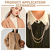 5Pcs 5 Styles Alloy Cardigan Clips AJEW-AR0004-96-5