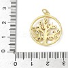 Brass Micro Pave Cubic Zirconia Pendants KK-L257-20G-3