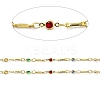 Brass Flat Round & Bar Link Chains CHC-C001-10G-2