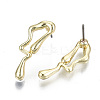 Alloy Stud Earrings EJEW-N046-007-NR-2