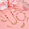 8Pcs 2 Styles  Brass Connector Charms KK-BBC0015-39-4