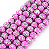 Handmade Polymer Clay Beads Strands CLAY-N008-055-03-1